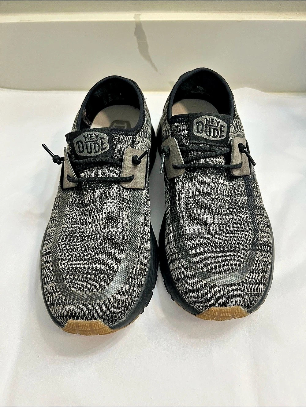 Hey Dude Sirocco Knit Sneaker Gray & Black Sneakers